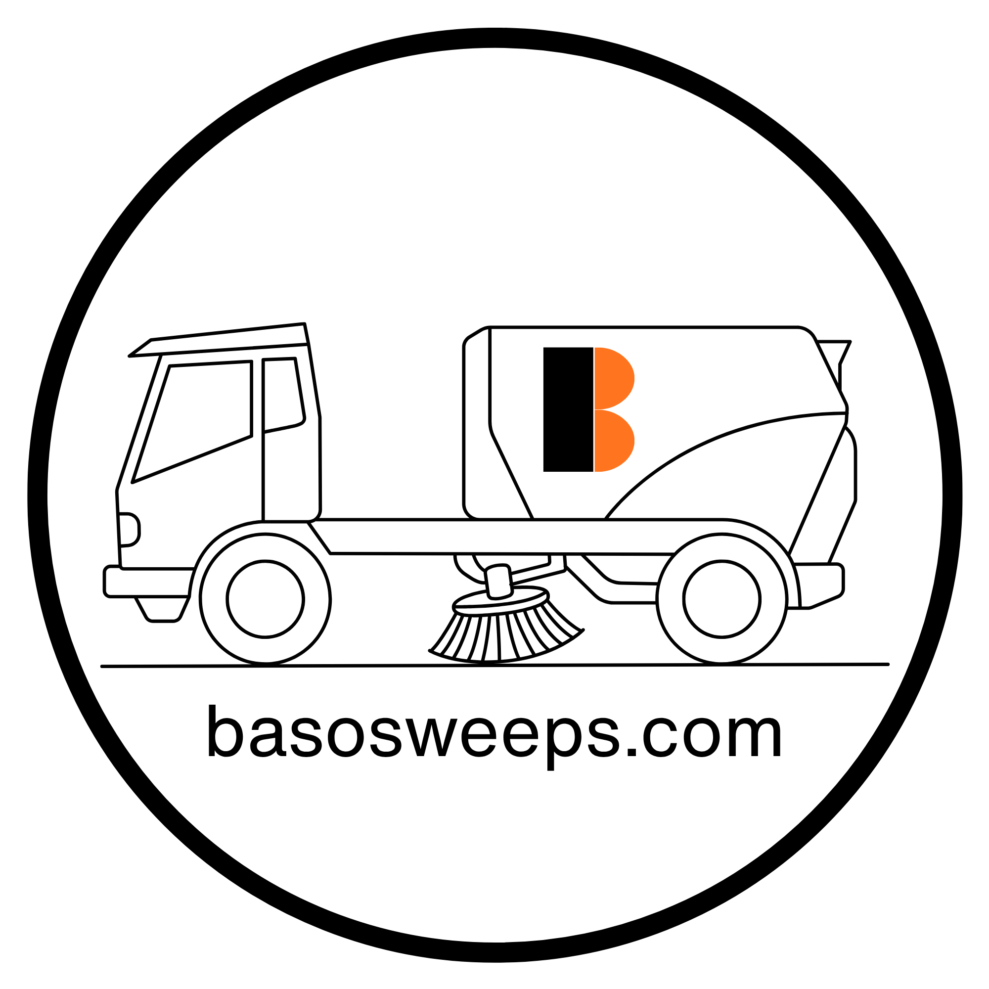Baso Site Services sweeper truck